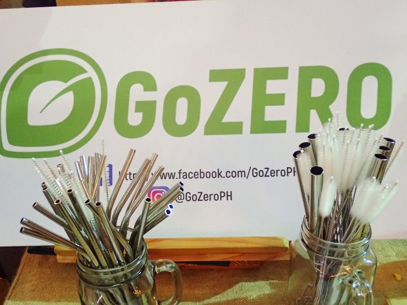 REUSABLE STRAWS. GoZero sells reusable straws with cleaning brushes starting at P50 each. To carry your straw, you can also separately buy handwoven tikog pouches (P70) with materials sustainably sourced from Leyte.  