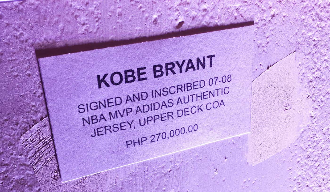 KOBE'S PRIME. The number 24 jersey was the Bryant MVP jersey. Photo by Beatrice Go/Rappler 