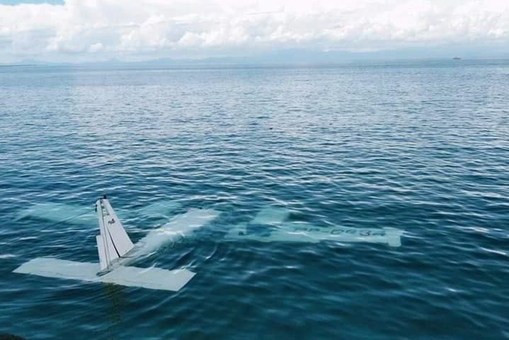 RESCUE. The Philippine Coast Guard District in Southwestern Mindanao rescued 4 passengers of a Piper PA-34 Seneca private plane in Zamboanga City on July 7, 2020. Photo from Philippine Coast Guard 