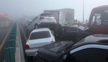 100-car pile-up in Seoul