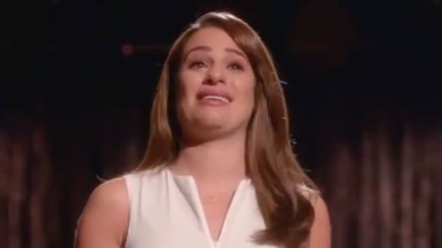 Lea Michele on Glee |Screengrab from Youtube