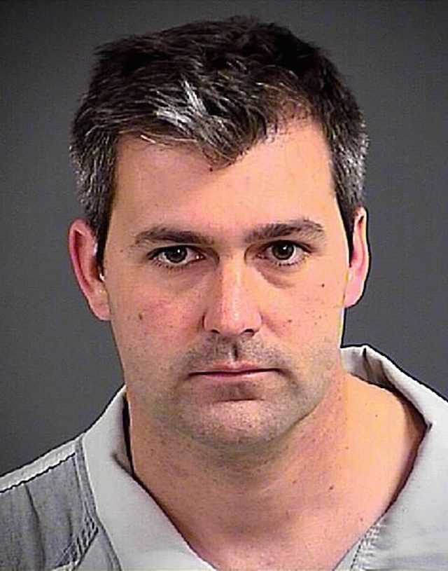 PRIME SUSPECT. A handout booking photo issued by the Charleston County Sheriff's Office shows North Charleston police officer Michael Thomas Slager, in North Charleston, South Carolina, USA, 07 April 2015. Charleston County Sheriff's Office/Handout/EPA 