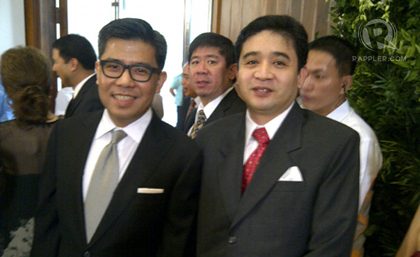 BEST MAN. Fortune General Insurance chair and CEO J. Antonio Cabangon (left) was the best man. Photo by Alvin Lao
